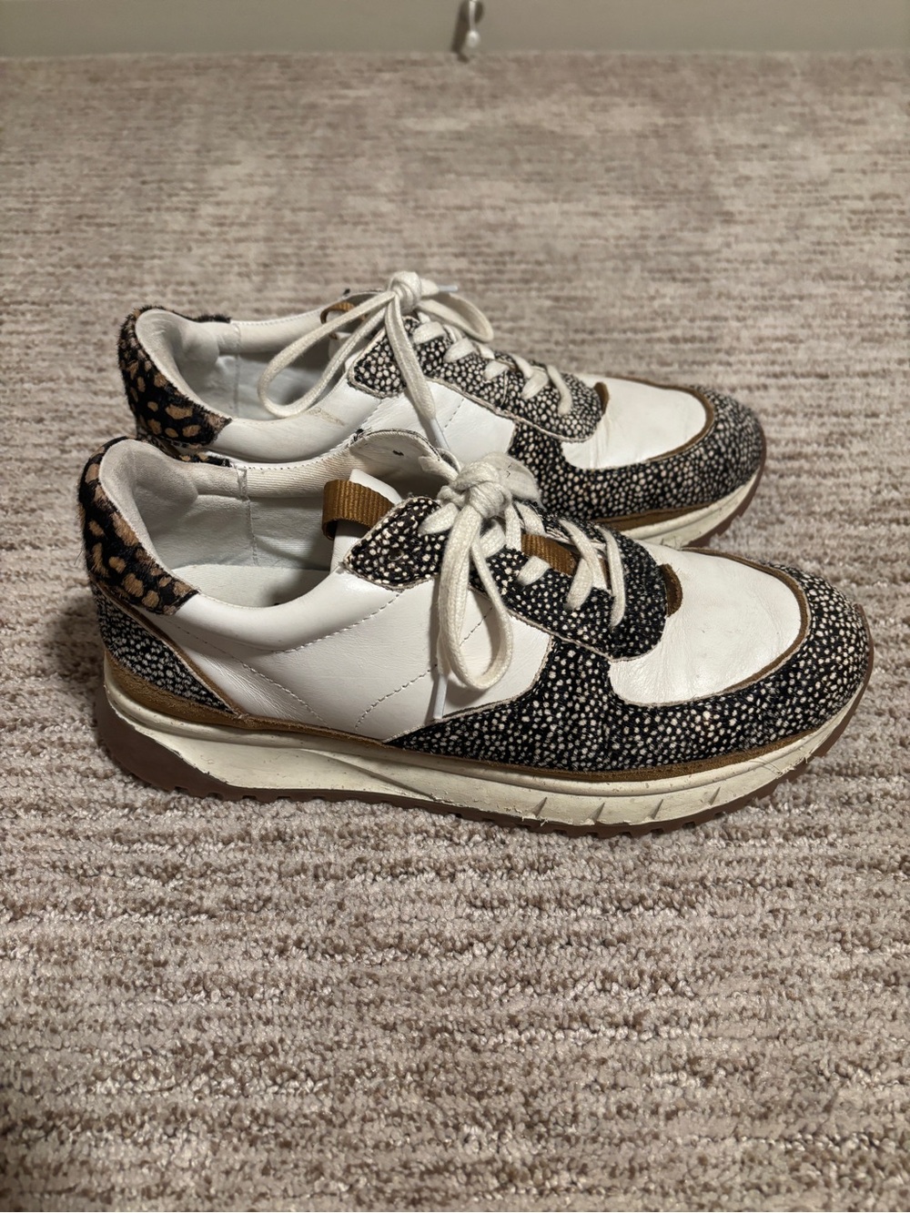 Madewell Kickoff Trainer sneakers in olive grove multi